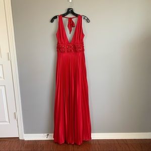 Stunning Red Halter Gown